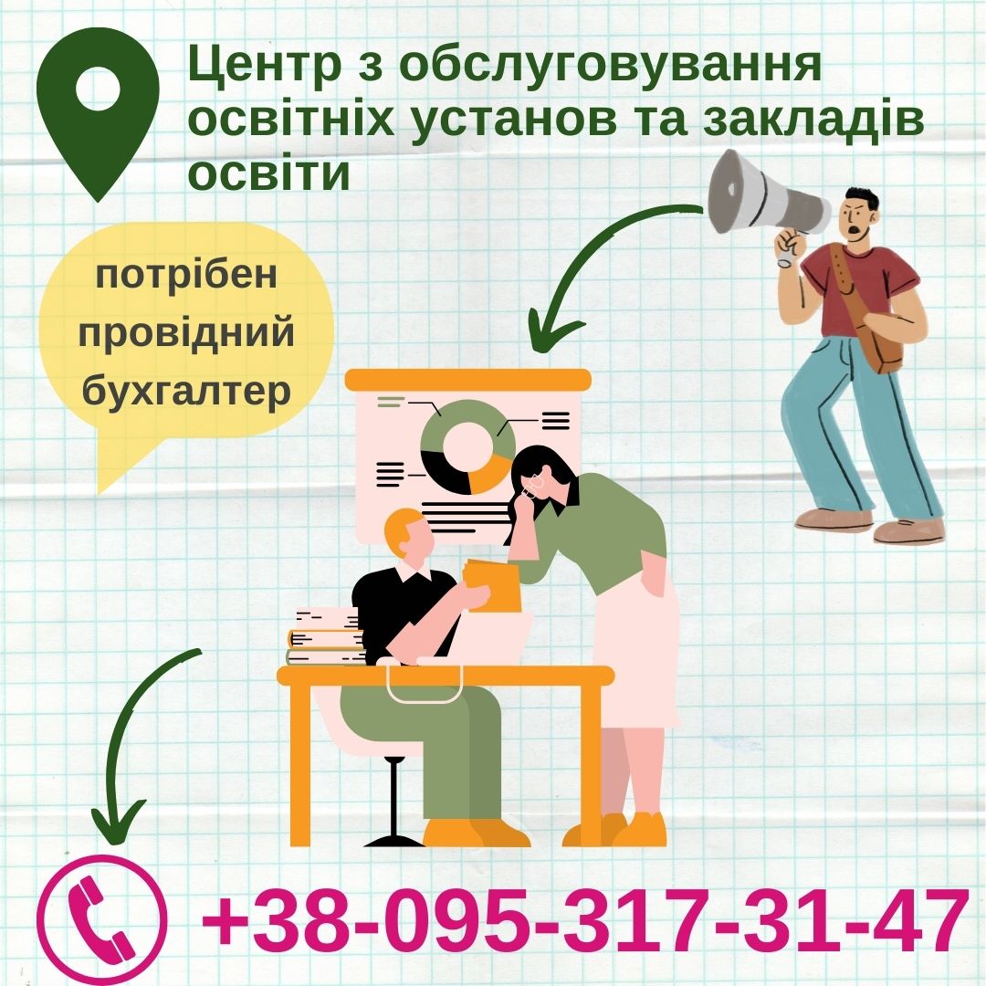 Фотографія стилізовані зображення працівників, текстова інформація